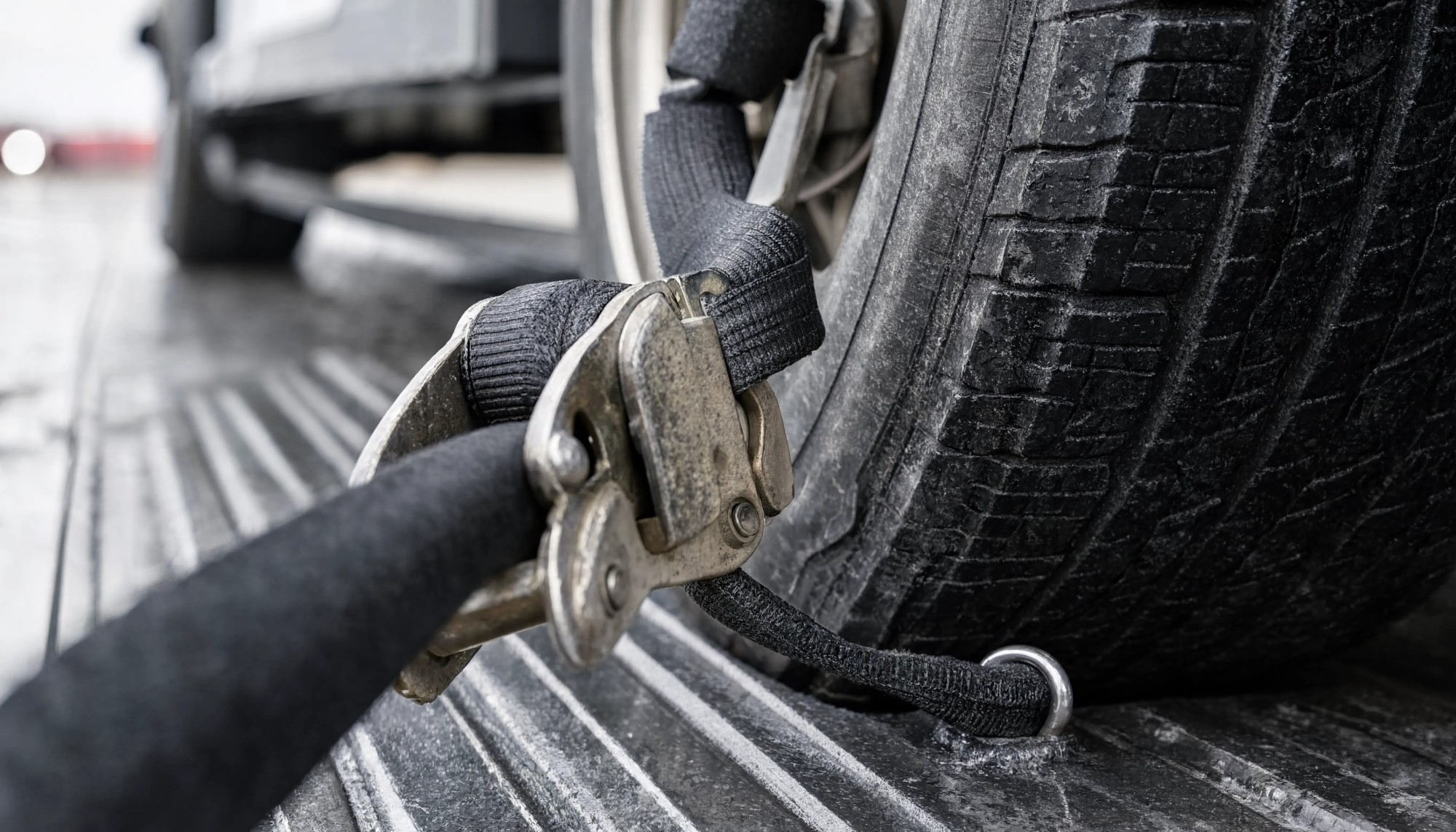 Ratchet Strap Wheel Close-up